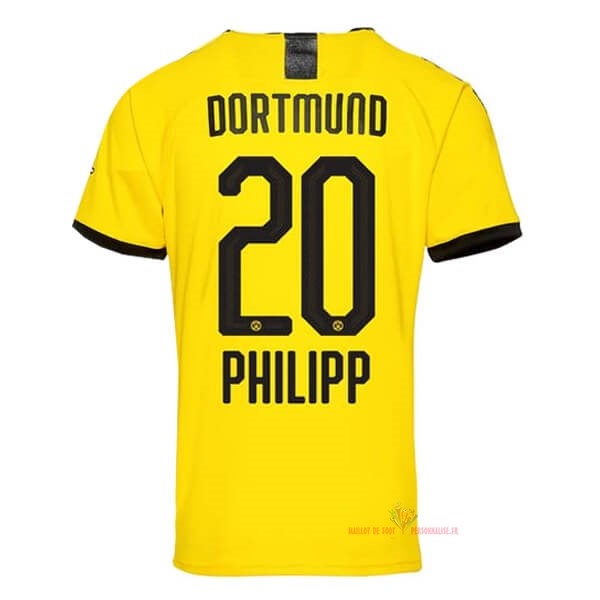 Maillot Om Pas Cher PUMA NO.20 Phillipp Domicile Maillot Borussia Dortmund 2019 2020 Jaune