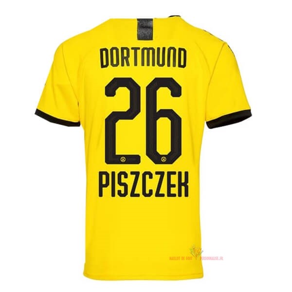 Maillot Om Pas Cher PUMA NO.26 Piszczek Domicile Maillot Borussia Dortmund 2019 2020 Jaune