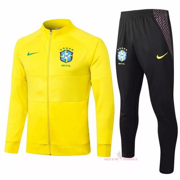 Maillot Om Pas Cher Nike Survêtements Brésil 2020 Jaune Noir