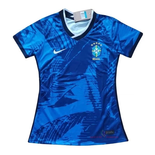 Maillot Om Pas Cher Nike Spécial Maillot Femme Brésil 2022 Bleu