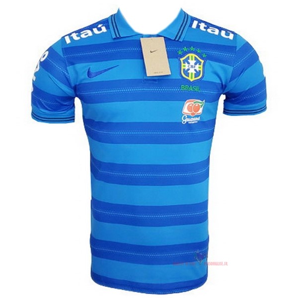 Maillot Om Pas Cher Nike Polo Brésil 2022 Bleu