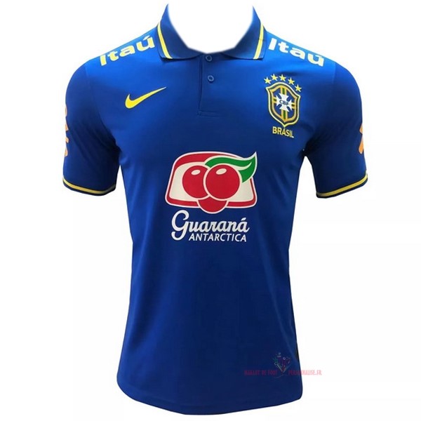 Maillot Om Pas Cher Nike Polo Brésil 2022 Bleu Rouge