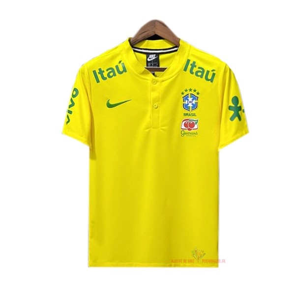Maillot Om Pas Cher Nike Polo Brésil 2022 I Jaune