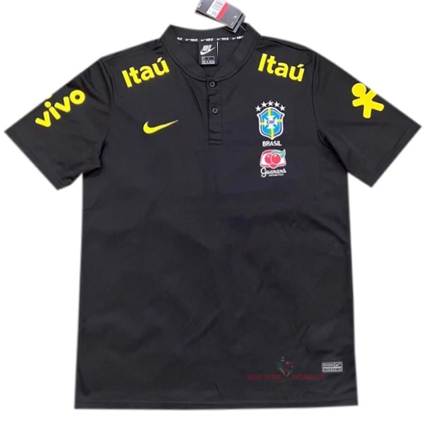 Maillot Om Pas Cher Nike Polo Brésil 2022 I Noir