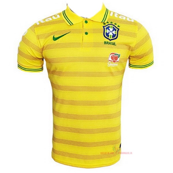 Maillot Om Pas Cher Nike Polo Brésil 2022 Jaune
