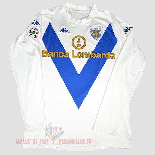Maillot Om Pas Cher Kappa Exterieur Manches Longues Maillot Brescia Football Vintage 2003 2004 Blanc
