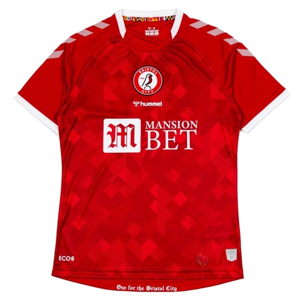 Maillot Om Pas Cher hummel Thailande Domicile Camiseta Bristol City 2021 2022 Rouge