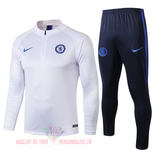 Maillot Om Pas Cher Nike Survêtements Chelsea 2019 2020 Blanc Bleu1