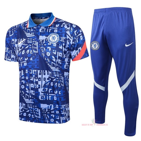 Maillot Om Pas Cher Nike Ensemble Complet Polo Chelsea 2021 2022 Bleu
