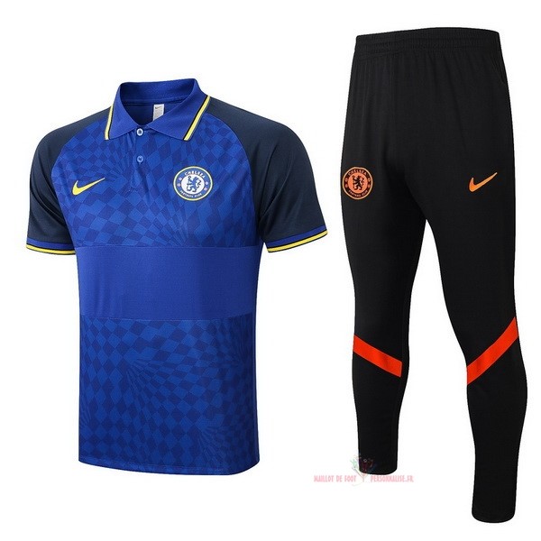 Maillot Om Pas Cher Nike Ensemble Complet Polo Chelsea 2022 2023 Bleu Noir