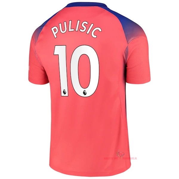 Maillot Om Pas Cher Nike NO.10 Pulisic Third Maillot Chelsea 2020 2021 Orange