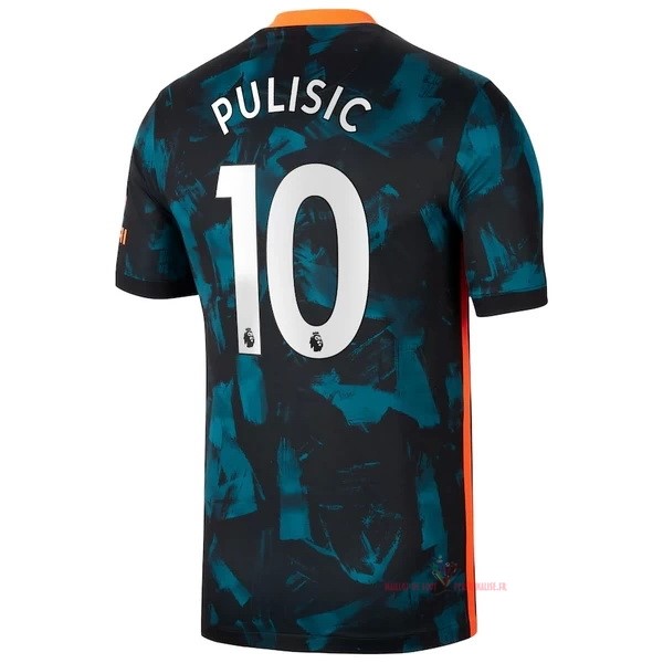 Maillot Om Pas Cher Nike NO.10 Pulisic Third Maillot Chelsea 2021 2022 Vert