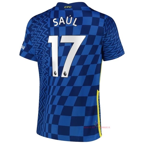 Maillot Om Pas Cher Nike NO.17 Saúl Domicile Maillot Chelsea 2021 2022 Bleu