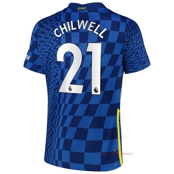 Maillot Om Pas Cher Nike NO.21 Chilwell Domicile Maillot Chelsea 2021 2022 Bleu