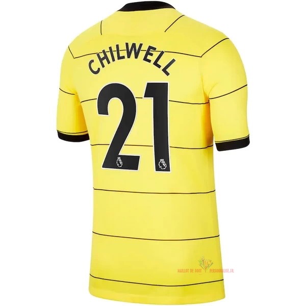 Maillot Om Pas Cher Nike NO.21 Chilwell Exterieur Maillot Chelsea 2021 2022 Jaune