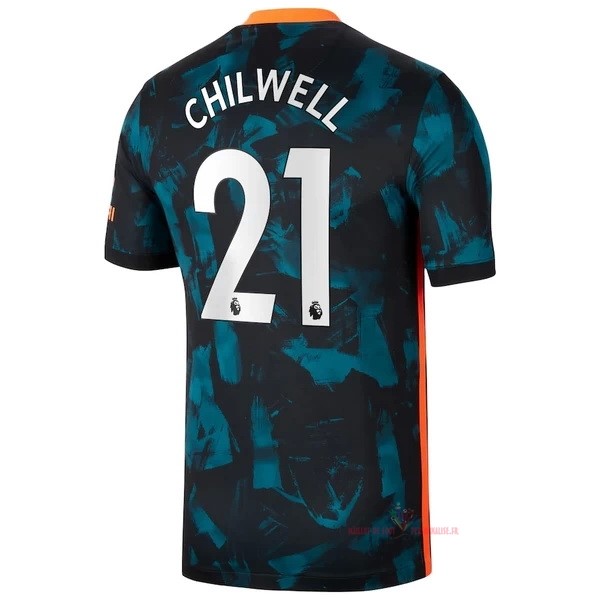 Maillot Om Pas Cher Nike NO.21 Chilwell Third Maillot Chelsea 2021 2022 Vert