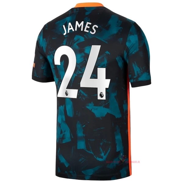 Maillot Om Pas Cher Nike NO.24 James Third Maillot Chelsea 2021 2022 Vert