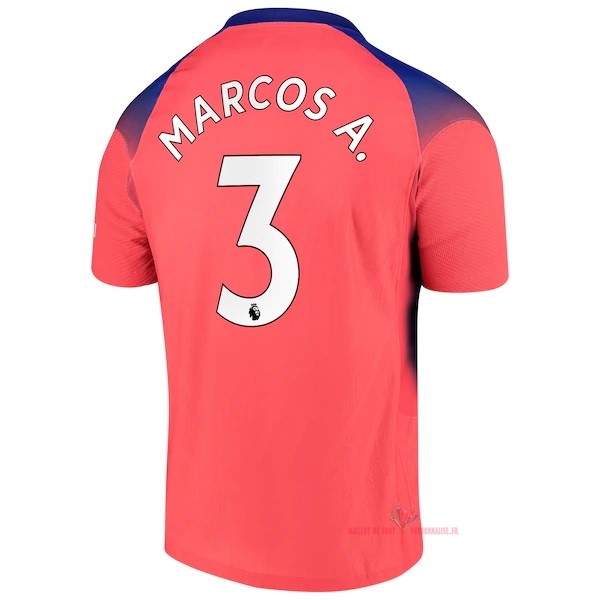 Maillot Om Pas Cher Nike NO.3 Marcos A. Third Maillot Chelsea 2020 2021 Orange