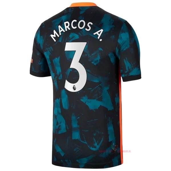 Maillot Om Pas Cher Nike NO.3 Marcos A. Third Maillot Chelsea 2021 2022 Vert