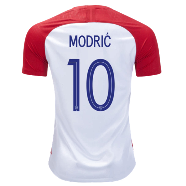 Maillot Om Pas Cher Nike NO.10 Mosric Domicile Maillots Croatie 2018 Rouge