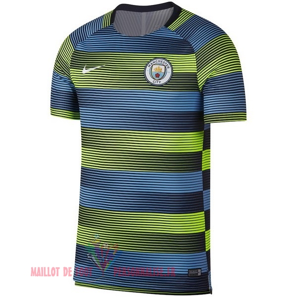 Maillot Om Pas Cher Nike Entrainement Manchester City 2018-2019 Bleu Vert