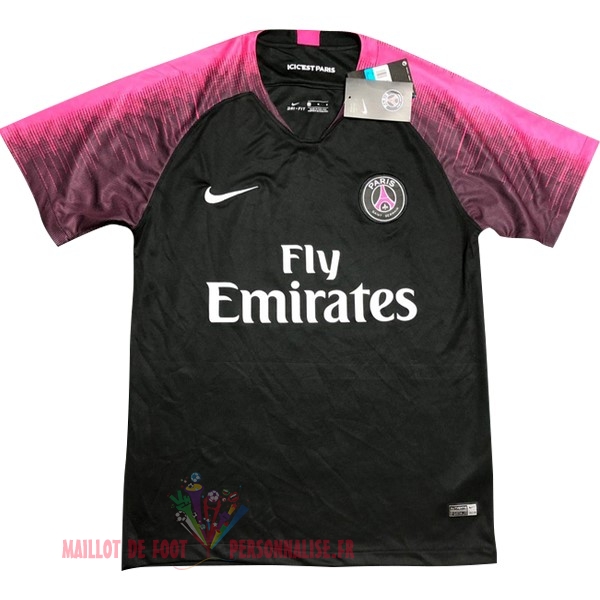 Maillot Om Pas Cher Nike Entrainement Paris Saint Germain 2018-2019 Noir Rose