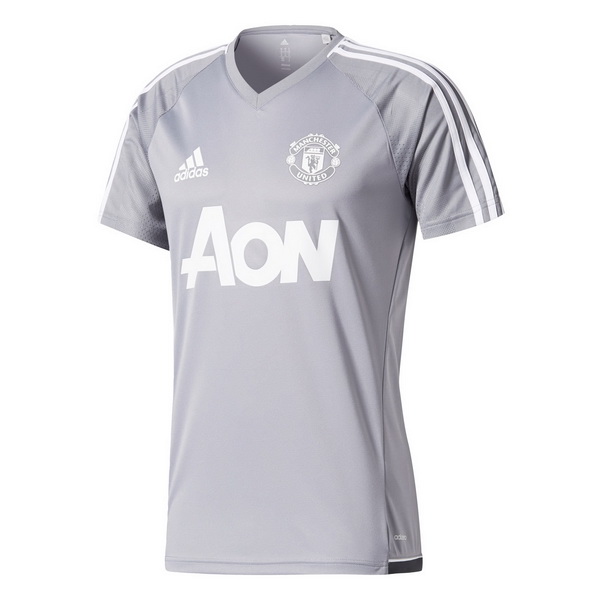 Maillot Om Pas Cher adidas Entrainement Manchester United 2017 2018 Gris Clair