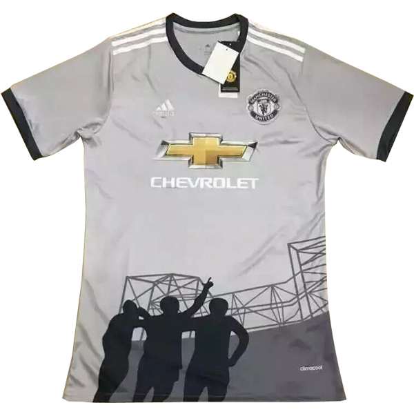 Maillot Om Pas Cher adidas Entrainement Manchester United 2017 2018 Gris