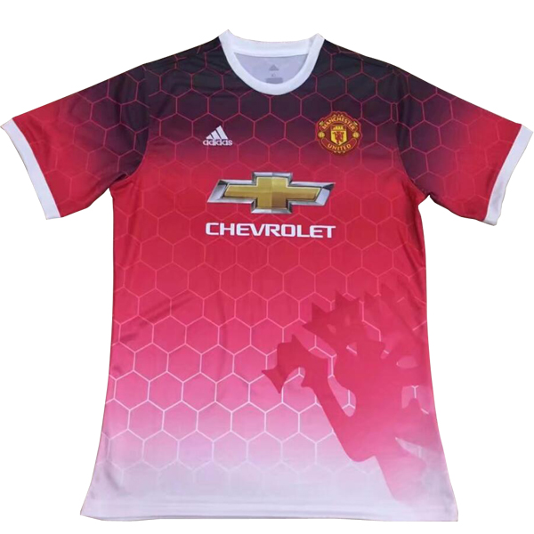 Maillot Om Pas Cher adidas Entrainement Manchester United 2017 2018 Rose