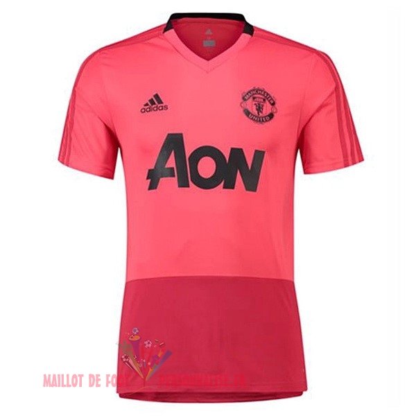 Maillot Om Pas Cher adidas Entrainement Manchester United 2018-2019 Rose