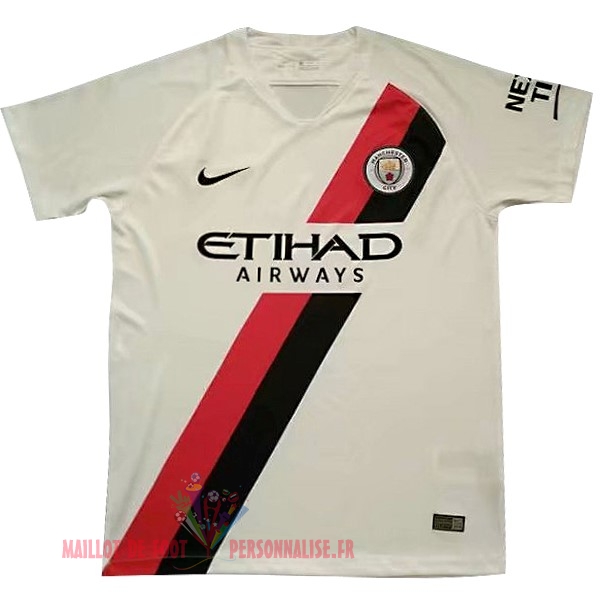 Maillot Om Pas Cher Nike Entrainement Manchester City 18-19 Blanc