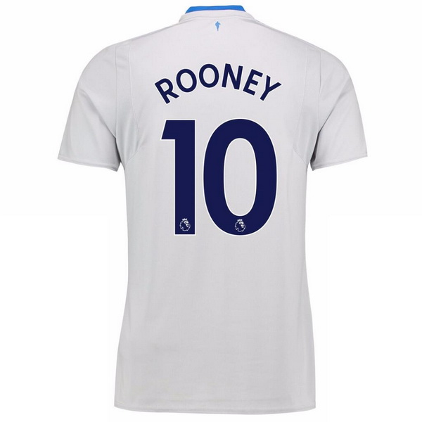 Maillot Om Pas Cher umbro NO.10 Rooney Exterieur Maillots Everton 2017 2018 Blanc