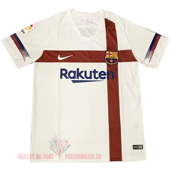 Maillot Om Pas Cher Nike Entrainement Barcelona 2019 2020 Blanc Rouge