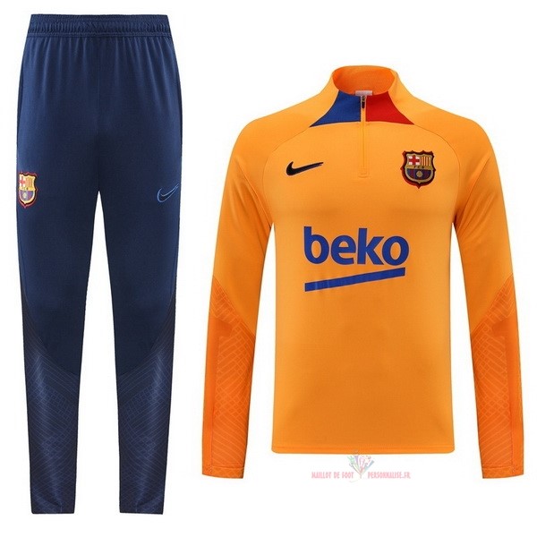 Maillot Om Pas Cher Nike Survêtements Barcelona 2022 2023 Orange Bleu