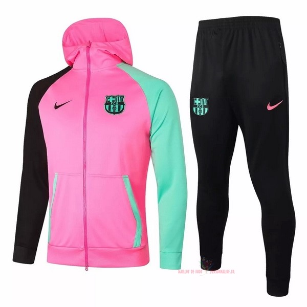 Maillot Om Pas Cher Nike Sweat Shirt Capuche Barcelona 2020 2021 Rose Vert