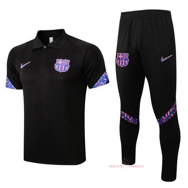 Maillot Om Pas Cher Nike Ensemble Complet Polo Barcelona 2022 2023 Noir Purpura