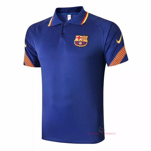 Maillot Om Pas Cher Nike Polo Barcelona 2020 2021 Bleu Orange