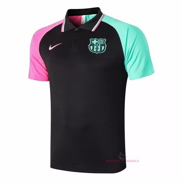 Maillot Om Pas Cher Nike Polo Barcelona 2020 2021 Noir Rose Vert