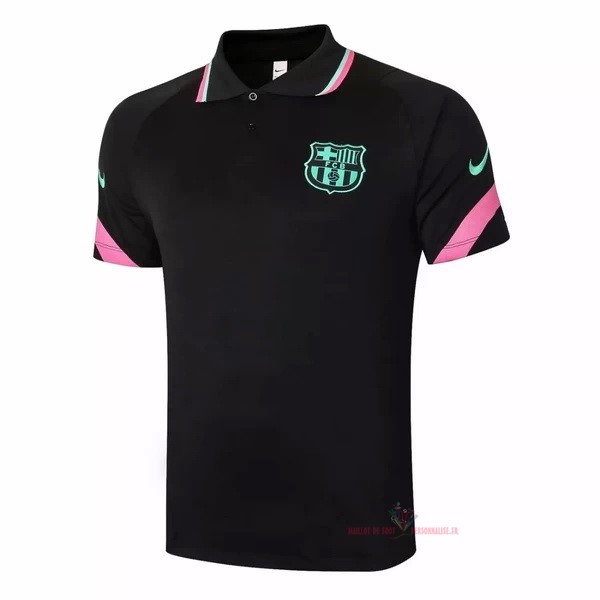 Maillot Om Pas Cher Nike Polo Barcelona 2020 2021 Noir Vert Rose