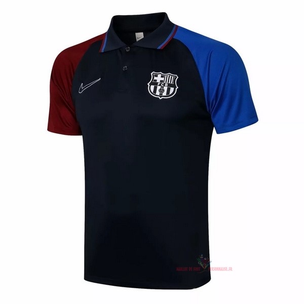 Maillot Om Pas Cher Nike Polo Barcelona 2021 2022 Noir Rouge Bleu