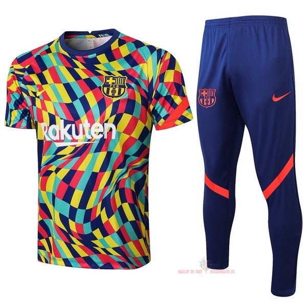 Maillot Om Pas Cher Nike Entrainement Ensemble Complet Barcelona 2021 2022 Jaune Rouge