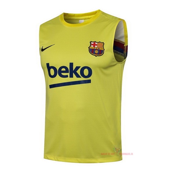 Maillot Om Pas Cher Nike Entrainement Sin Mangas Barcelona 2021 2022 Jaune
