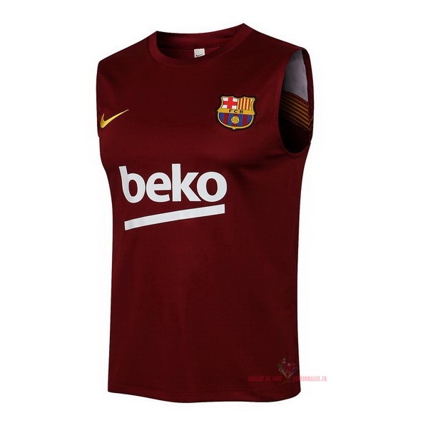 Maillot Om Pas Cher Nike Entrainement Sin Mangas Barcelona 2021 2022 Rouge Marine