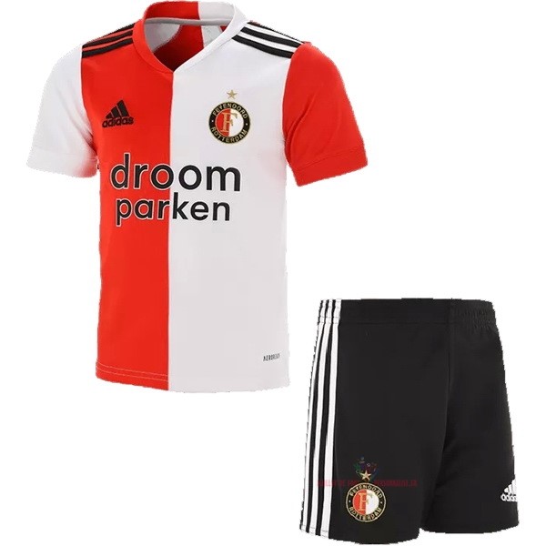 Maillot Om Pas Cher adidas Domicile Conjunto De Enfant Feyenoord Rotterdam 2020 2021 Rouge