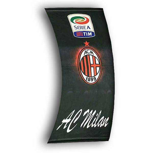 Maillot Om Pas Cher Football Drapeau de AC Milan Noir