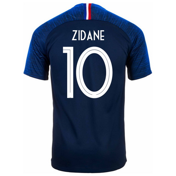Maillot Om Pas Cher Nike NO.10 Zidane Domicile Maillots France 2018 Bleu