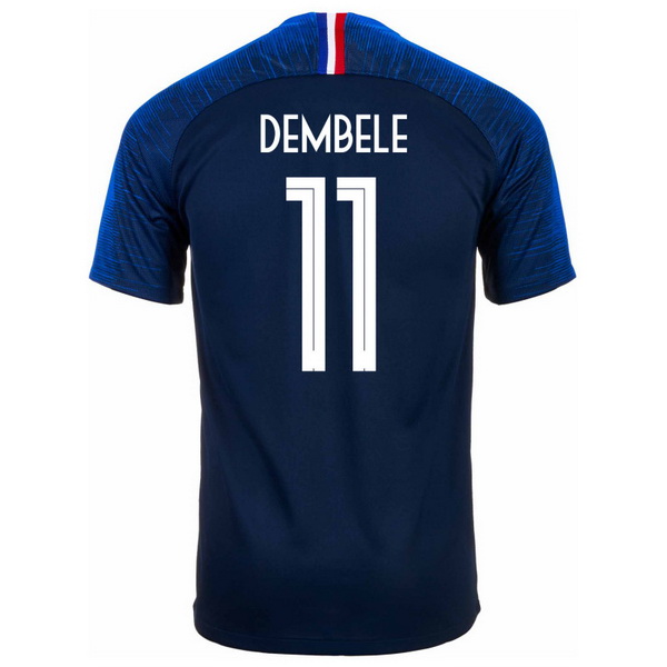 Maillot Om Pas Cher Nike NO.11 Dembele Domicile Maillots France 2018 Bleu