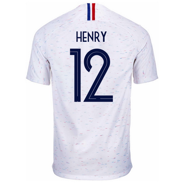 Maillot Om Pas Cher Nike NO.12 Henry Exterieur Maillots France 2018 Blanc