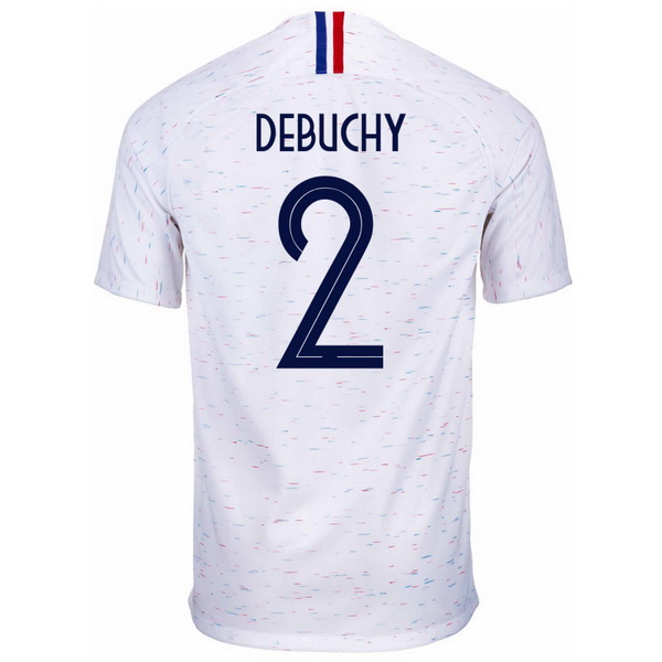 Maillot Om Pas Cher Nike NO.2 Debuchy Exterieur Maillots France 2018 Blanc