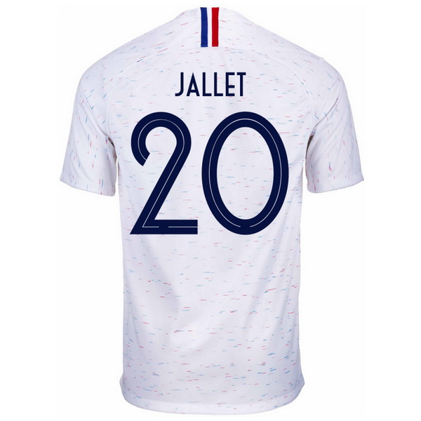 Maillot Om Pas Cher Nike NO.20 Jallet Exterieur Maillots France 2018 Blanc